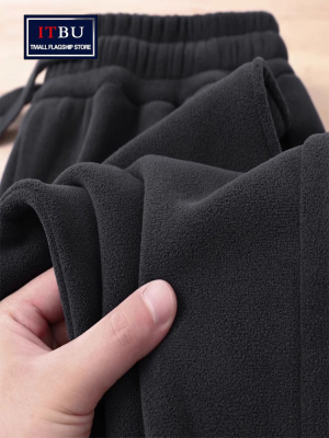 奥粒绒卫裤男士秋冬季2025新款加绒厚宽松束脚休闲运动男裤子男款