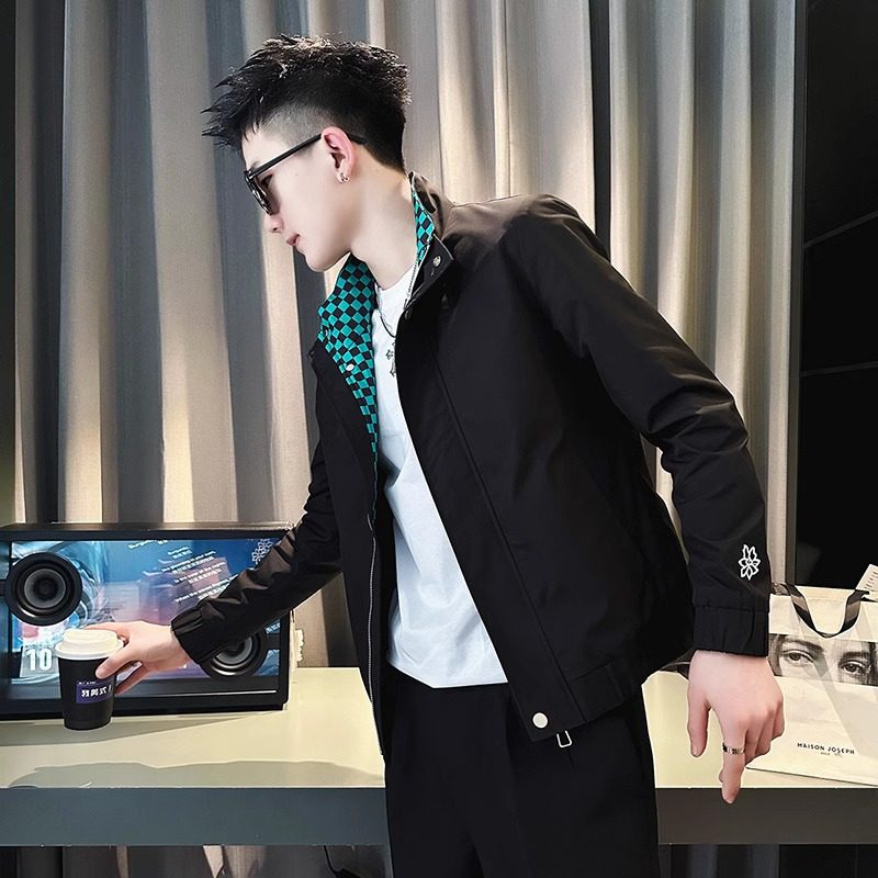 高端夹克男士春秋季2025新款潮流冬装褂子高级感痞帅短款外套男款