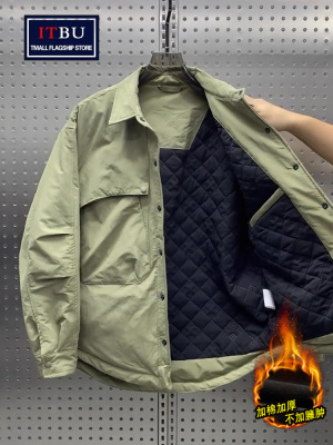 高端工装棉服外套男士春秋冬季2025新款加厚防寒保暖宽松夹克男款
