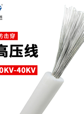 防静电线硅胶高温高压线AGG直流20/25/40KV0.5 1 1.5 2.5平方美标
