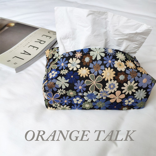 抽纸盒环保布艺双层立体有型