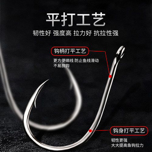 RYOBI利优比鱼钩散装伊势尼新关东金袖鱼钩进口鱼勾倒刺伊豆渔钩1