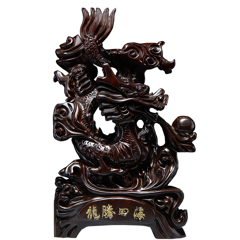 动物雕刻生肖摆件家居客厅工艺品