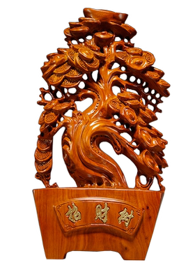 摇钱树乔迁送礼收银台装饰摆件