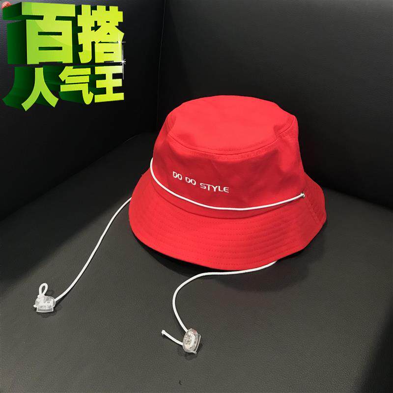 l韩版街舞长带子红色夫帽子男天百搭休闲女盆帽个性|msdalam kategori Aksesori/Belt kulit/Hat/Muffler, Hat - dari Buy2taobao.com untuk memberikan perkhidmatan ejen Taobao profesional membeli