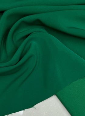 绿色紫色哥弟菠萝麻面料垂感微弹力免烫秋冬西服裤子风衣套装布料