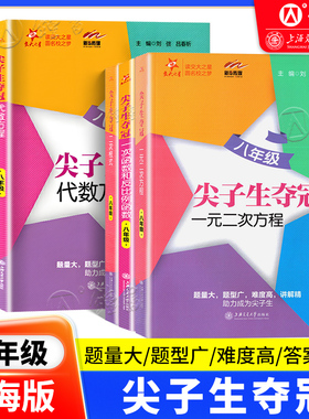 交大之星 尖子生夺冠 四边形+直角三角形+二次根式+一元二次方程+代数方程+一次函数反比例函数 八8年级初二数学专项训练压轴刷题