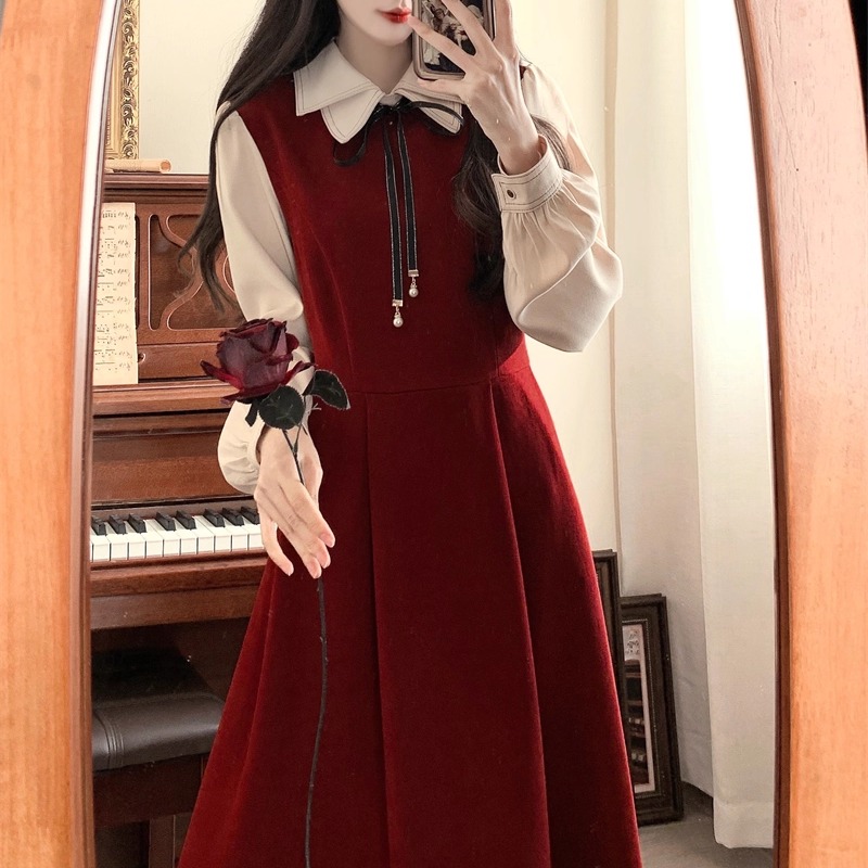 大码女装法式复古学院风