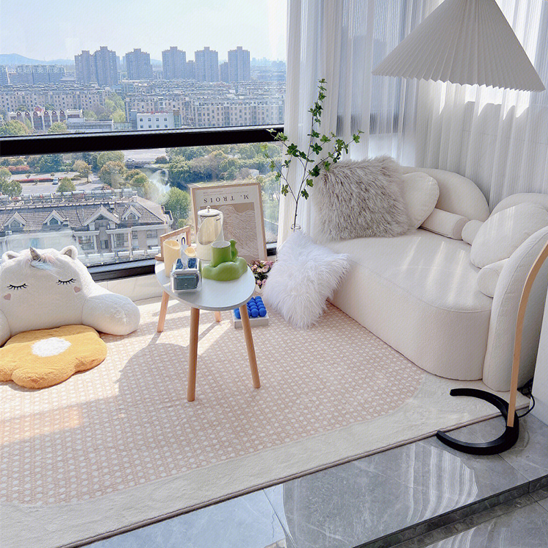 阳台休闲区地毯客厅茶几地垫