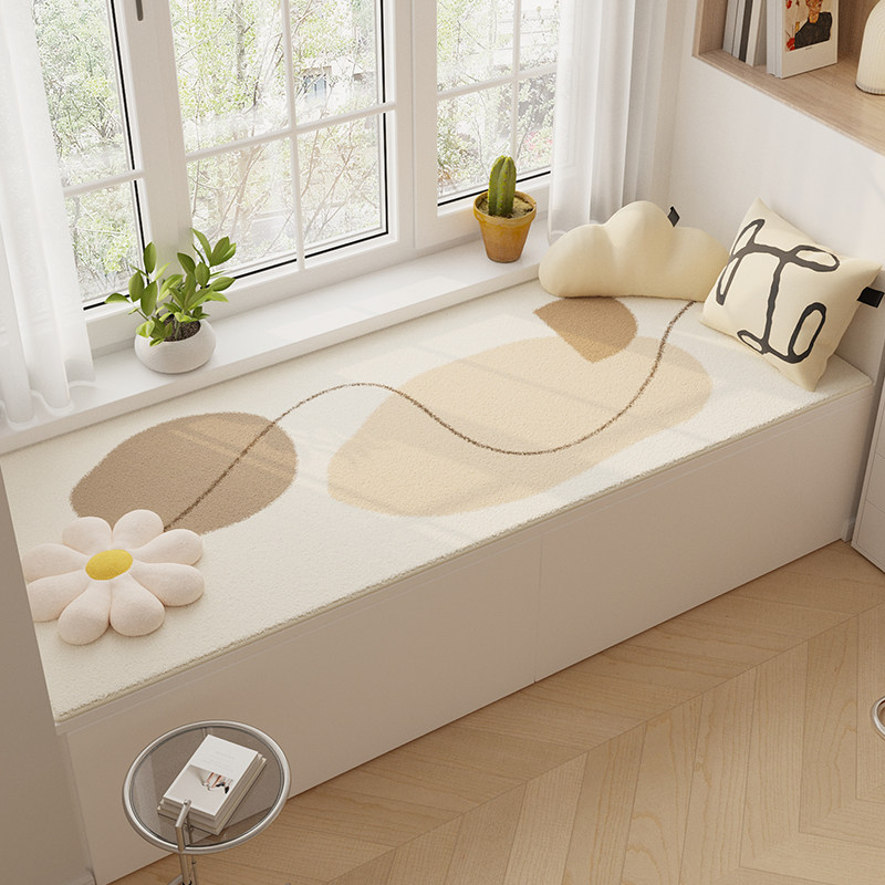 网红ins风飘窗垫窗台垫四季通用房间装饰阳台垫子飘窗坐垫可裁剪,居家布艺,飘窗垫,淘宝优惠券,粉丝福利购,淘宝优惠卷