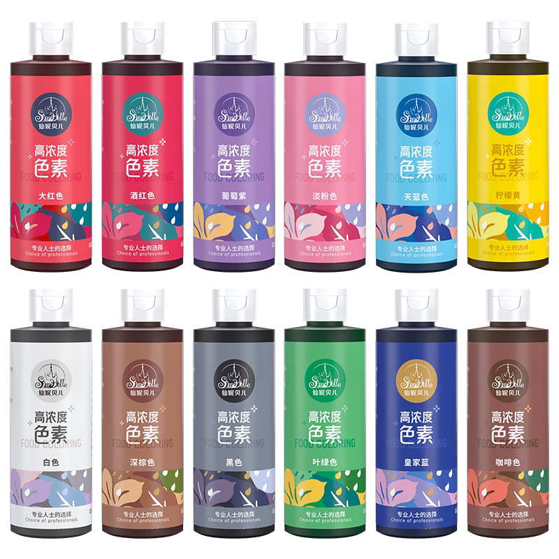 仙妮贝儿色素大瓶180g烘焙食用柠檬黄食品级翻糖蛋糕调色烘焙原料