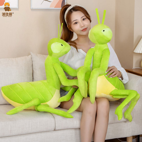 波比熊软萌创意螳螂玩偶毛绒玩具