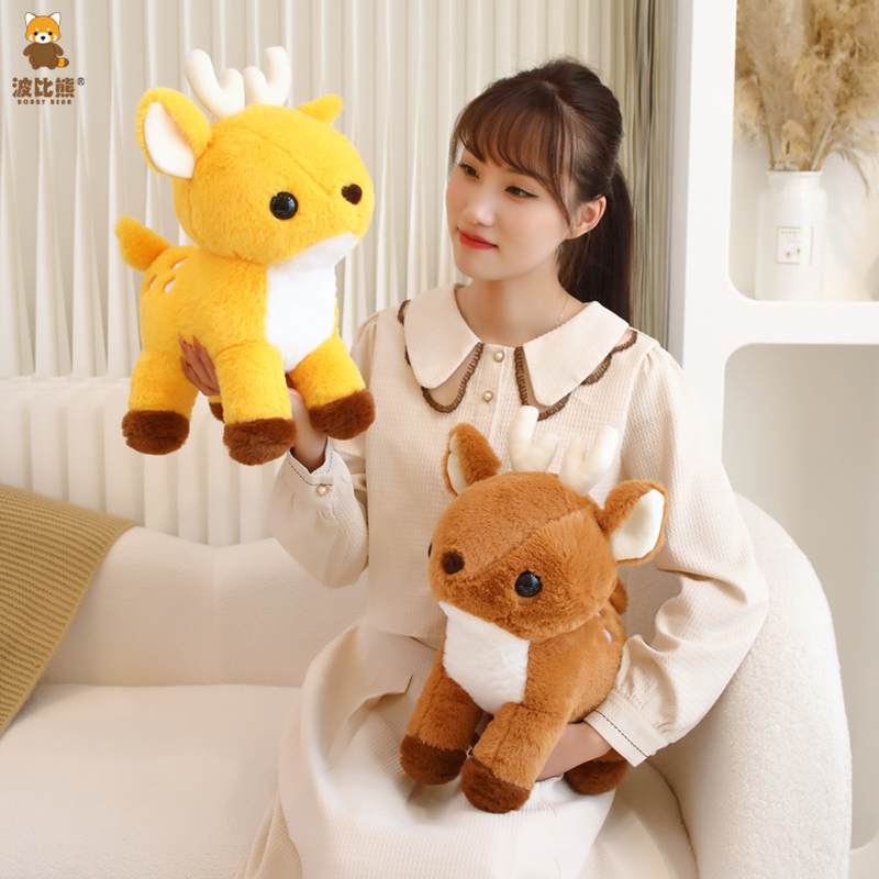 波比熊站姿梅花鹿毛绒玩具鹿玩偶