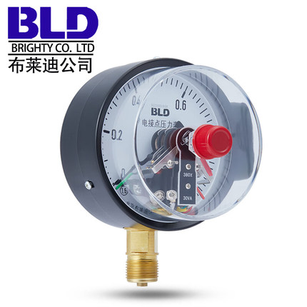 YXC100北京布莱迪磁助式电接点压力表YXC150电压380V220V触点30VA