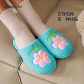 科柔2025新款 女士秋冬软底棉拖鞋 家居室内踩屎感地板静音加绒保暖