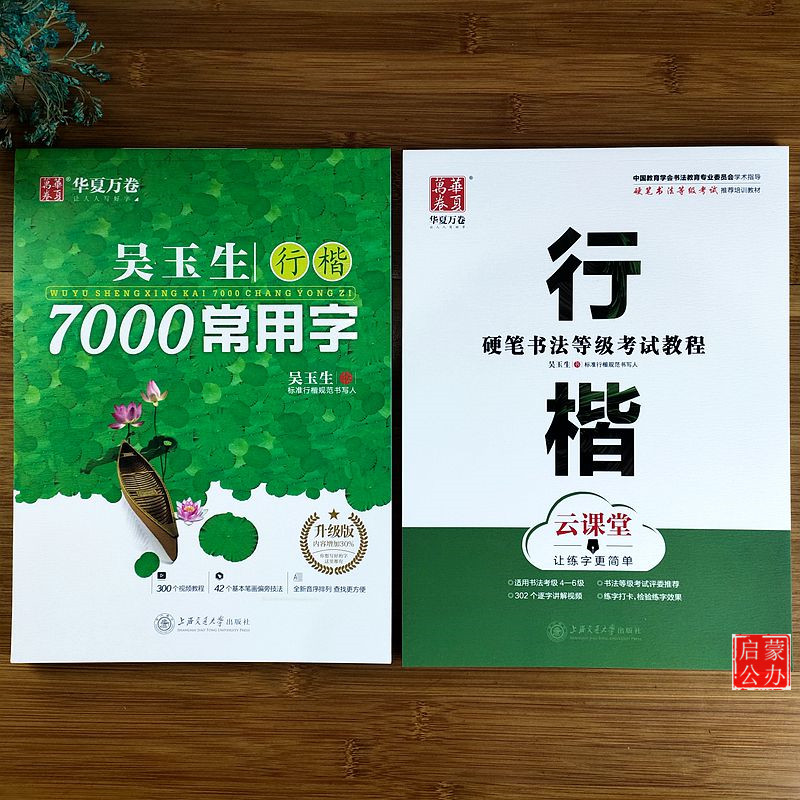 行楷钢笔字帖 华夏万卷 吴玉生行楷硬笔书法等级考试教程入门初学者行楷7000常用字学生成人临摹行楷练字帖