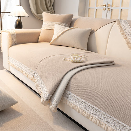 法式奶油风沙发垫新款四季通用