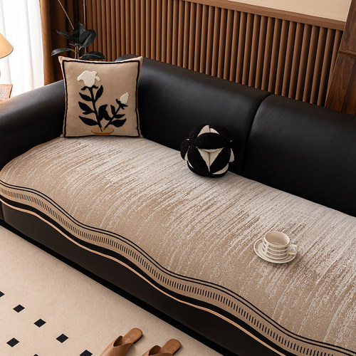 雪尼尔异形沙发坐垫防猫抓可机洗