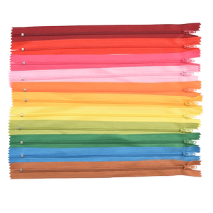 20-51cm尼龙穿心拉链西裤钱包彩色尼龙拉链裤子裙子闭尾拉链拉锁