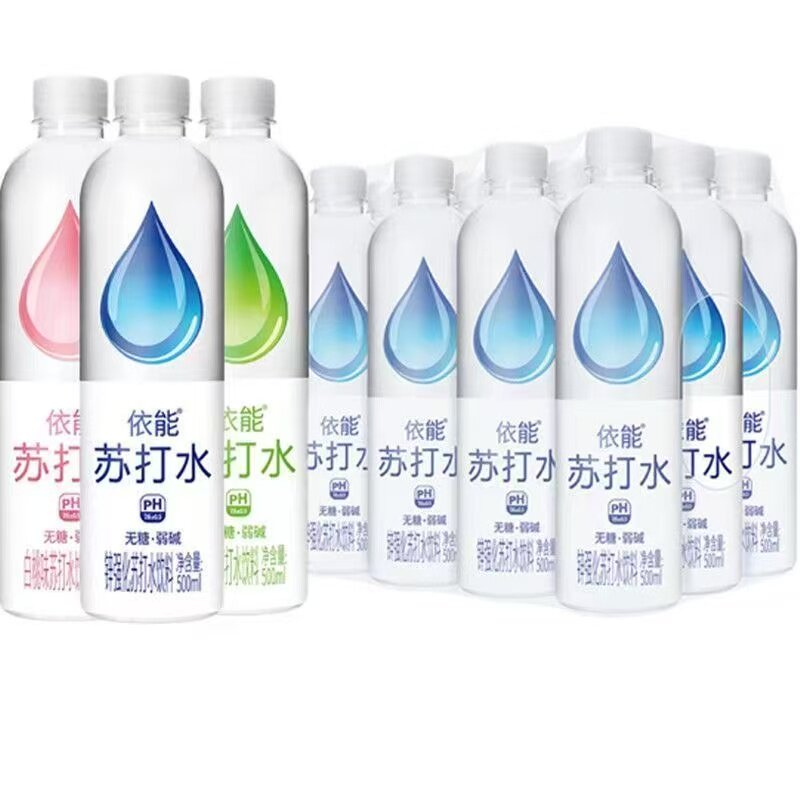 依能苏打水无糖弱碱强化青柠
