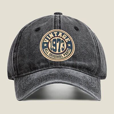 Vintage 1973 Retro Auto Parts Art  Water-Washed Fabric