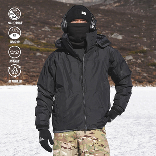 GUNCHILL冬季 户外军鸟LEAF战术羽绒服90白鸭绒防泼水防风保暖外套