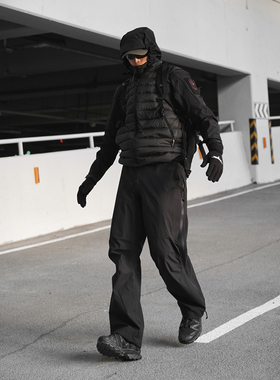 GUNCHILL军潮户外GEN2硬壳冲锋裤EPTFE膜防风防水机能拉链工装裤