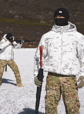 GUNCHILL户外MIG4.0登山连帽战术棉服男秋冬季保暖防风防寒服外套