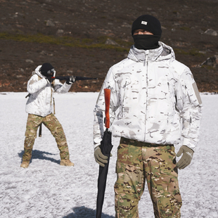 GUNCHILL户外MIG4.0登山连帽战术棉服男秋冬季 保暖防风防寒服外套