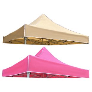 卡其色户外集市摆摊顶棚布露营风折叠加厚防晒遮阳雨棚帐篷布顶布