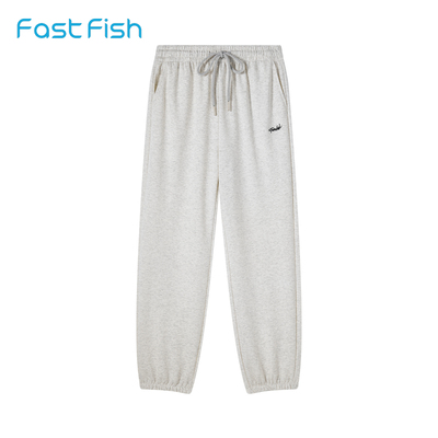 快鱼冰氧棉束脚休闲裤女夏2026新款宽松慵懒风收口小个子运动卫裤
