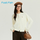 针织衫 快鱼女士圆领毛衣2026年春季 外套简约时尚 休闲百搭开衫 新款