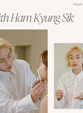 韩国piccasso不锈钢粉底铲赠保护套细腻服帖化妆师