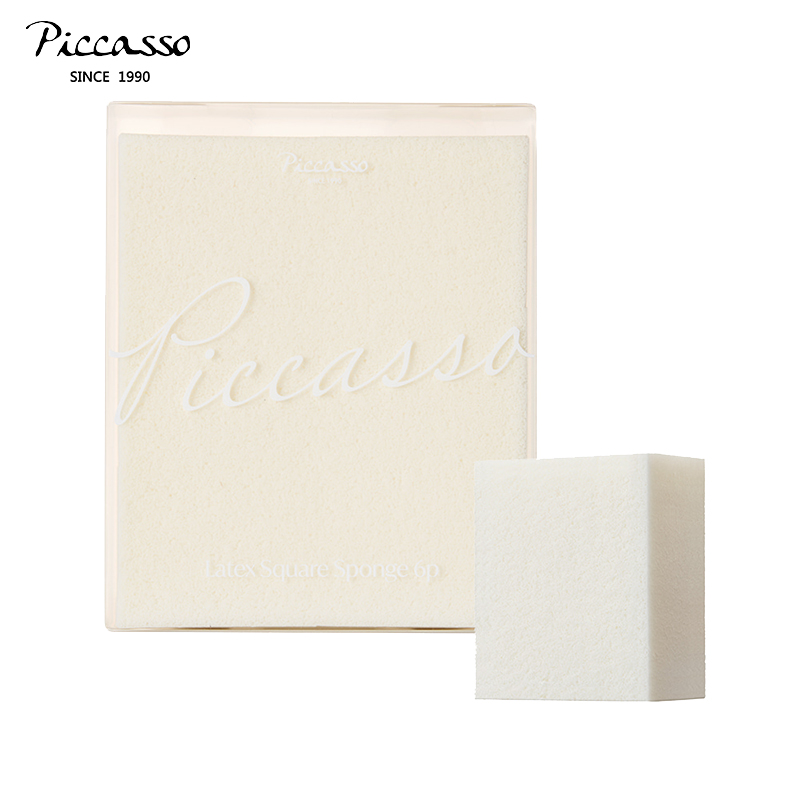 piccasso韩国新品白色化妆海绵