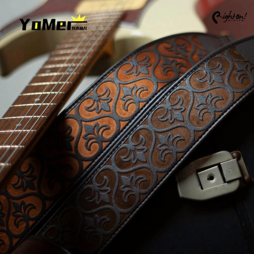 righton天鹅绒皮雕皮质背带