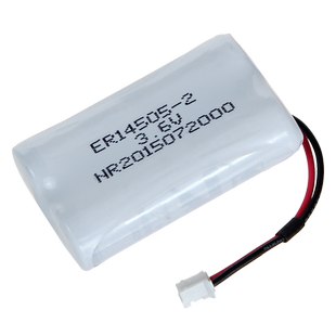 Landwell兰德华巡更棒电池3.6V打点器检查机专用单节双节带线插头