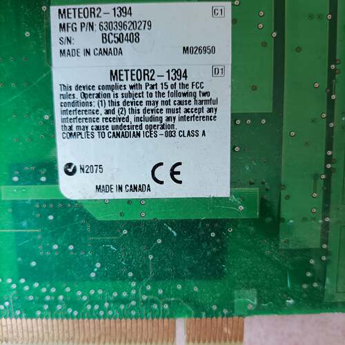 议价迈拓METEOR2-1394 919-0001采集卡成色如可维修翻新