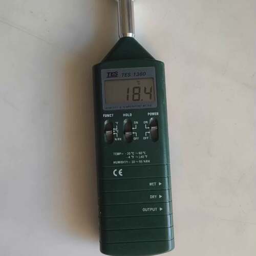 议价台湾TES-1360 温湿度测量计 温湿度测量计 成色如图可维修?