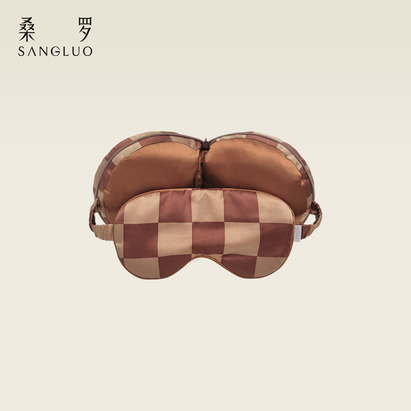 礼物推荐』桑罗旅行二合一100%桑蚕丝真丝眼罩颈枕深睡助睡眠礼盒