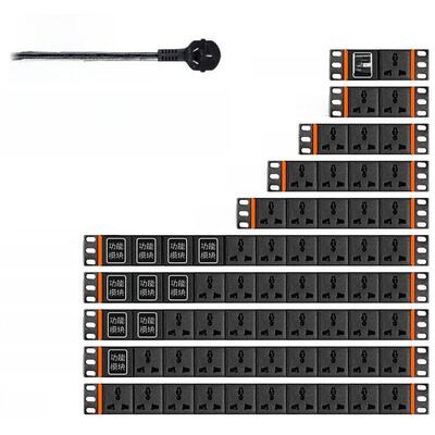 电工Pdu机柜电源插座12345678 10A工业电源排线板大功率定制