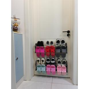省空间夹缝小户型收纳磁性置物简易宿舍家用经济型门上鞋架拖鞋架