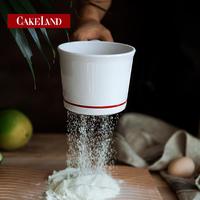 日本進(jìn)口cakeland面粉篩手持過濾細(xì)面粉烘焙工具籮面不銹鋼網(wǎng)篩