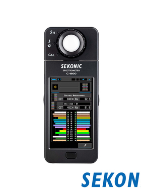 日本SEKONIC世光 C800光谱仪专业摄影测光表测温表触屏C700升级