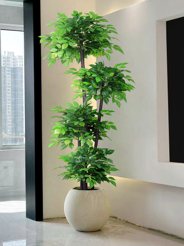 彷真绿植幸福树客厅大型盆栽室内轻奢装饰花彷生植物落地摆件假树