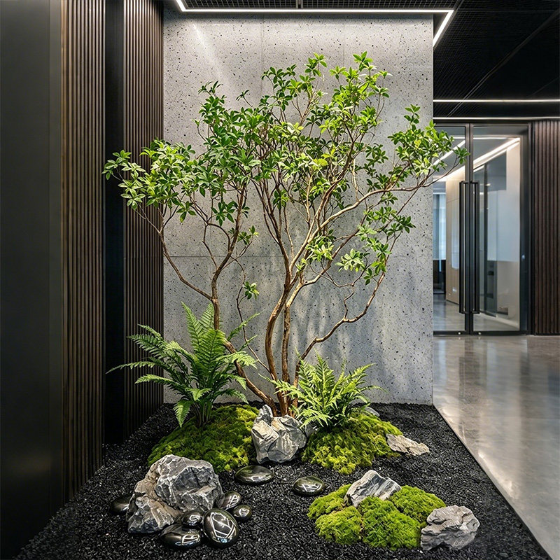 仿真马醉木橱窗造景绿植室内高端仿生植物假花树大型景观装饰组合