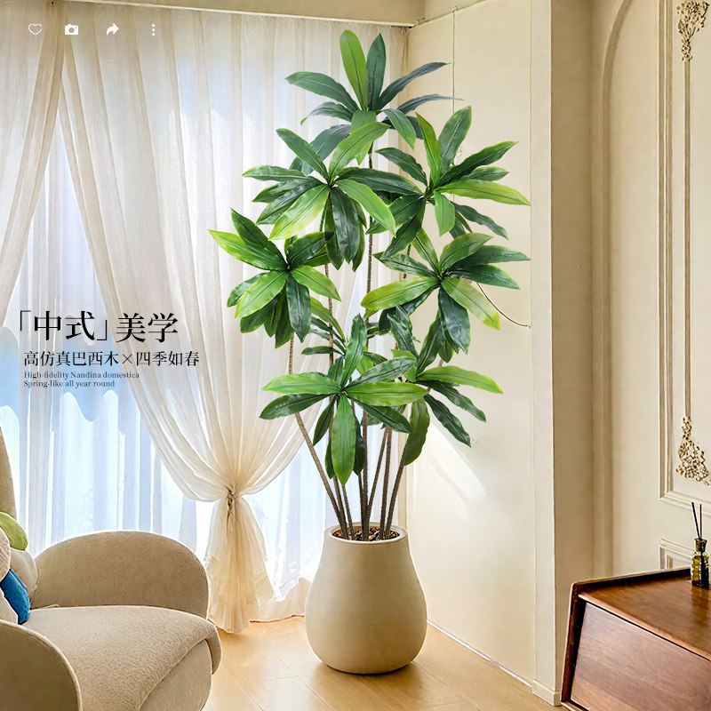 仿真绿植高端轻奢巴西木
