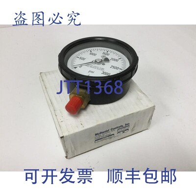 原装供应McDaniel Controls AB 50111 压力表,量程:0-3000psi,
