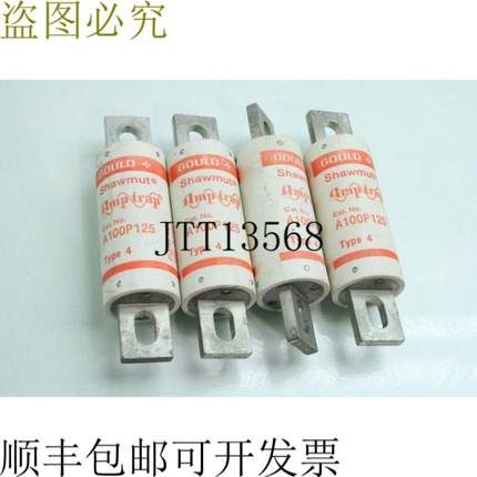 供应批量 4 件 Ferraz Shawmut Amp-Trap A100P125 125A 保险