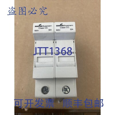 原装供应COOPER BUSSMANN CHCC 保险丝座 2 极 30A 600V 带 2-FNQ