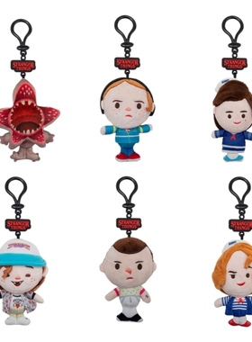 StrangerThings正版怪奇物语挂件周边毛绒玩偶公仔钥匙扣包包挂饰
